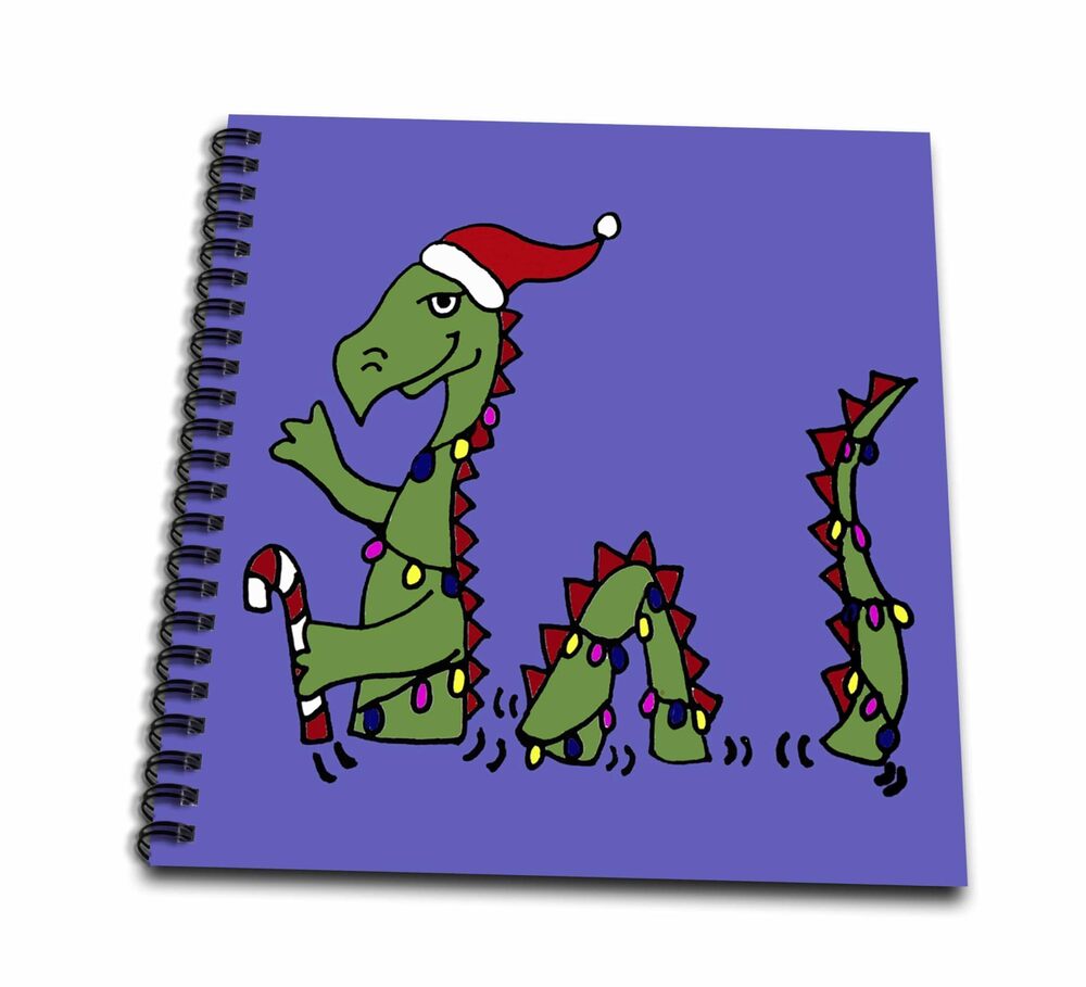 1880 db_201784_1 Funny Loch Ness Monster in Santa Hat Christmas Original